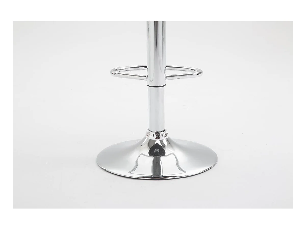 2x Tabourets de bar blanche 46 x 49 x 104 cm TDB10086