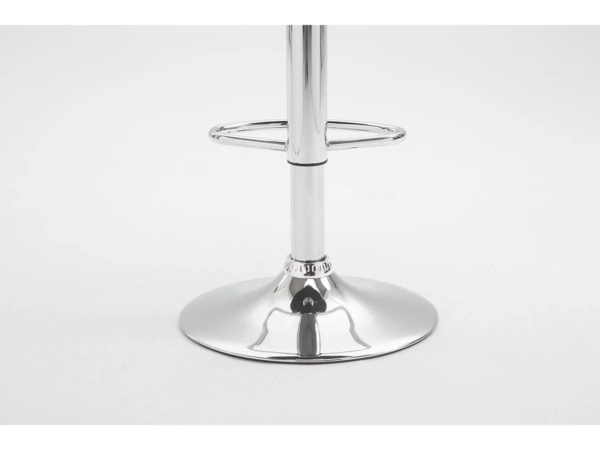 2x Tabourets de bar blanche 46 x 49 x 104 cm TDB10086