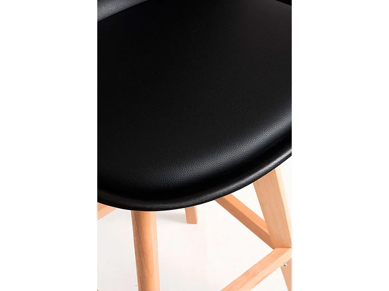 Lote de 4 Taburetes Synk - Negro