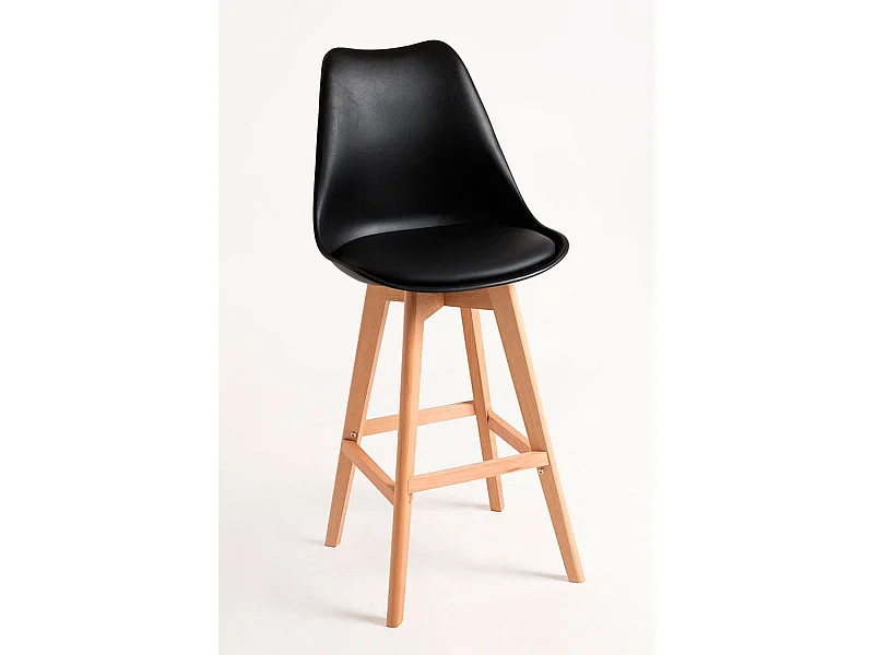 Lote de 4 Taburetes Synk - Negro