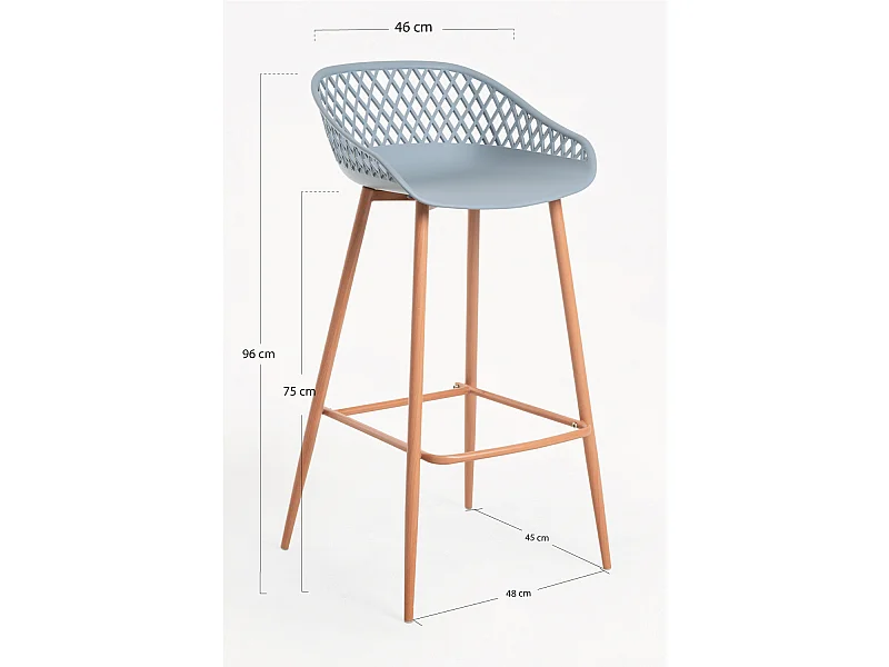 Taburetes Cocina - Taburete Riva - Gris claro