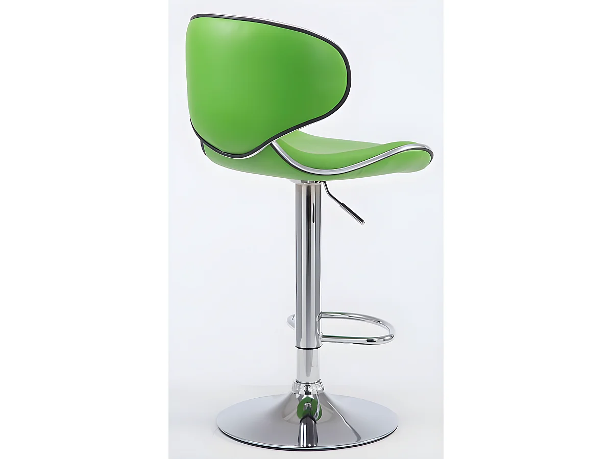 Tabouret de bar chaise métal argentée 46 x 49 x 82 cm TDB10126