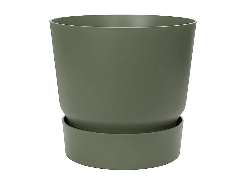 ELHO Pot de fleurs rond Greenville 47 - Exterieur - O 47 x H 44,1 cm - Vert feuille