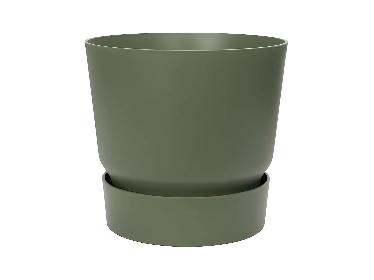 ELHO Pot de fleurs rond Greenville 47 - Exterieur - O 47 x H 44,1 cm - Vert feuille