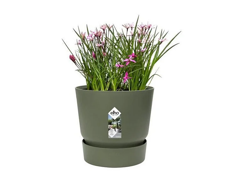 ELHO Pot de fleurs rond Greenville 47 - Exterieur - O 47 x H 44,1 cm - Vert feuille