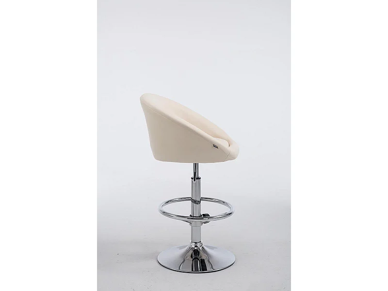 Lot de 2 tabourets crème 55 x 51 x 106 cm TDB10064