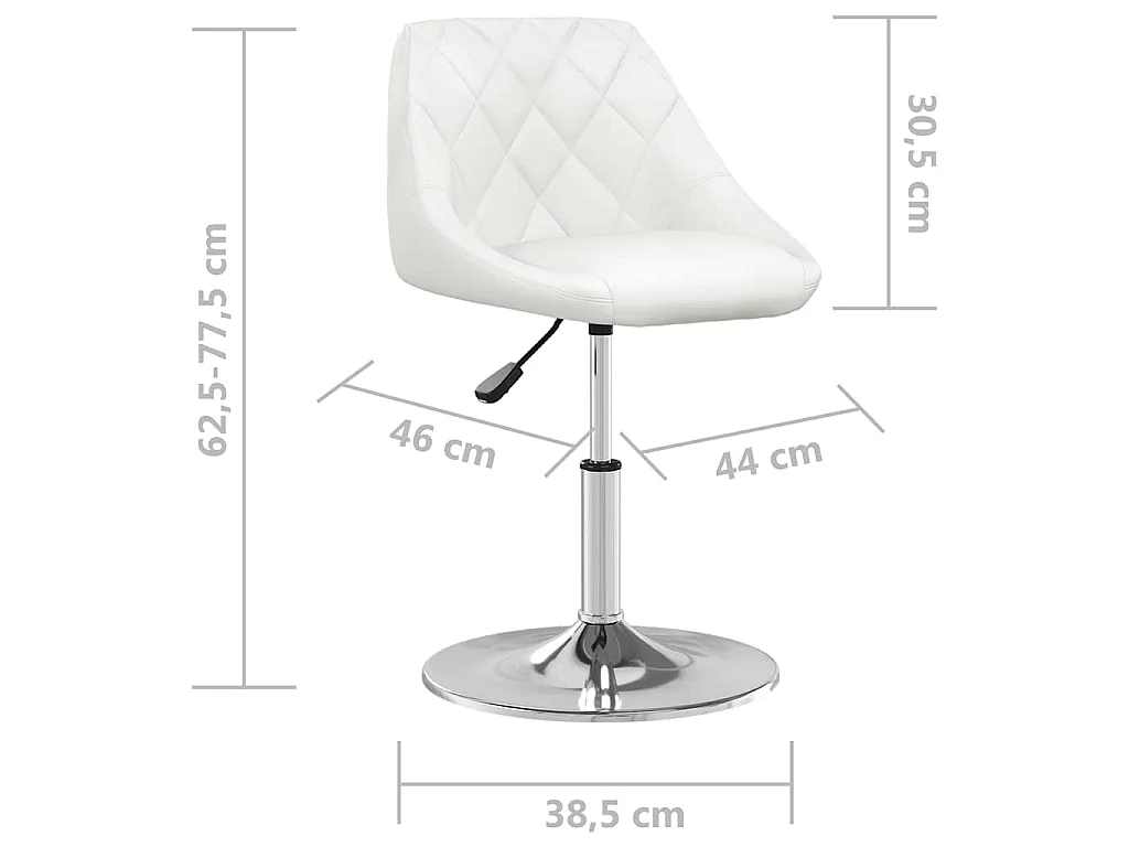 Tabouret de bar Blanc Similicuir