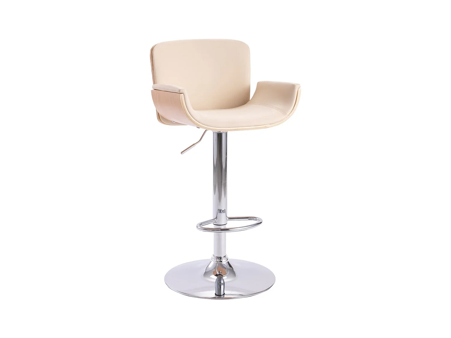 Tabouret de bar Crème Similicuir