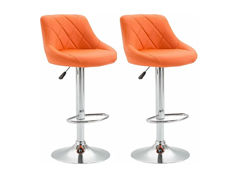2x Tabourets de bar 46 x 49 x 104 cm TDB10083