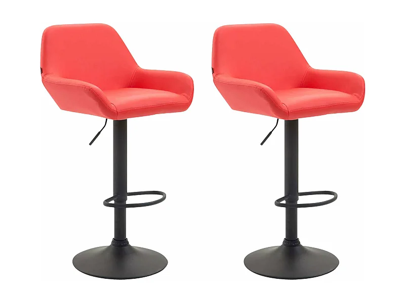 Lot de 2 tabourets métal argentée 51 x 52 x 109 cm TDB10222