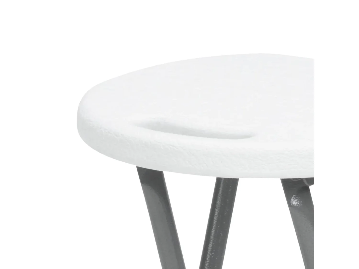 Sgabello alto pieghevole bianco 30x76 cm Thinia Home