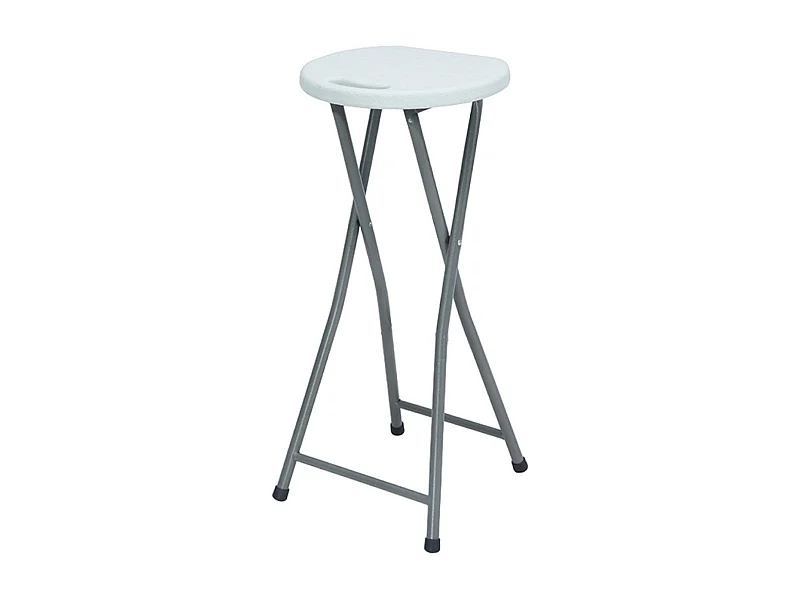Sgabello alto pieghevole bianco 30x76 cm Thinia Home