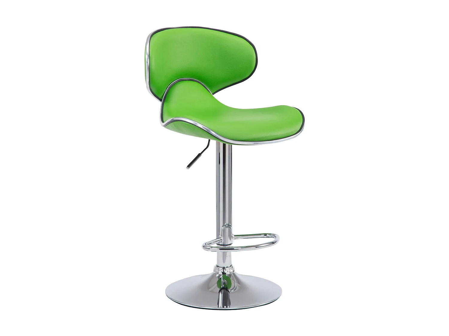 Tabouret de bar chaise métal argentée 10_0000079