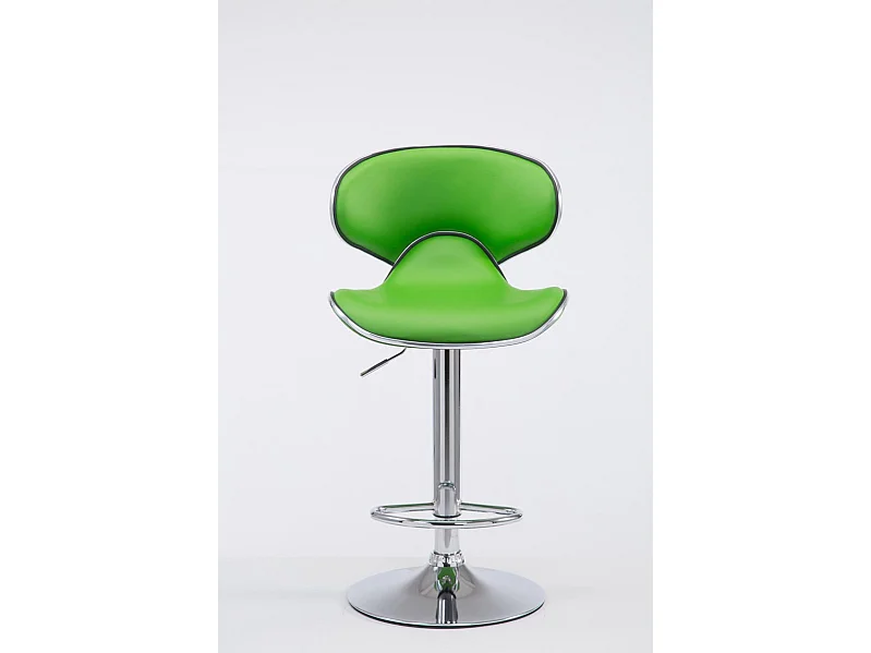 Tabouret de bar chaise métal argentée 10_0000079