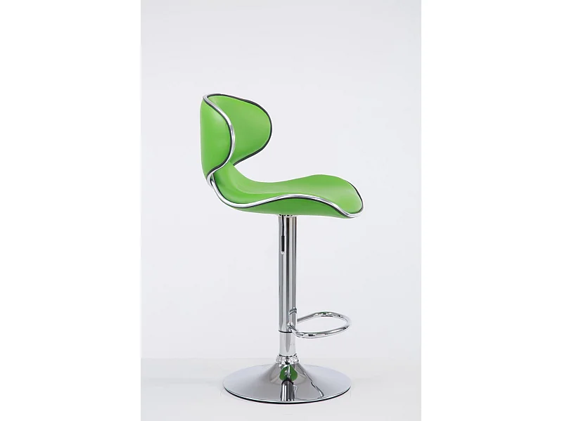 Tabouret de bar chaise métal argentée 10_0000079