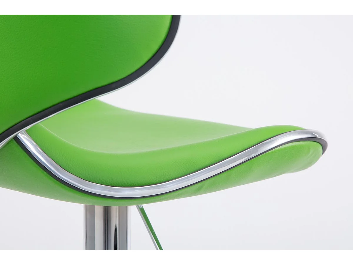 Tabouret de bar chaise métal argentée 10_0000079