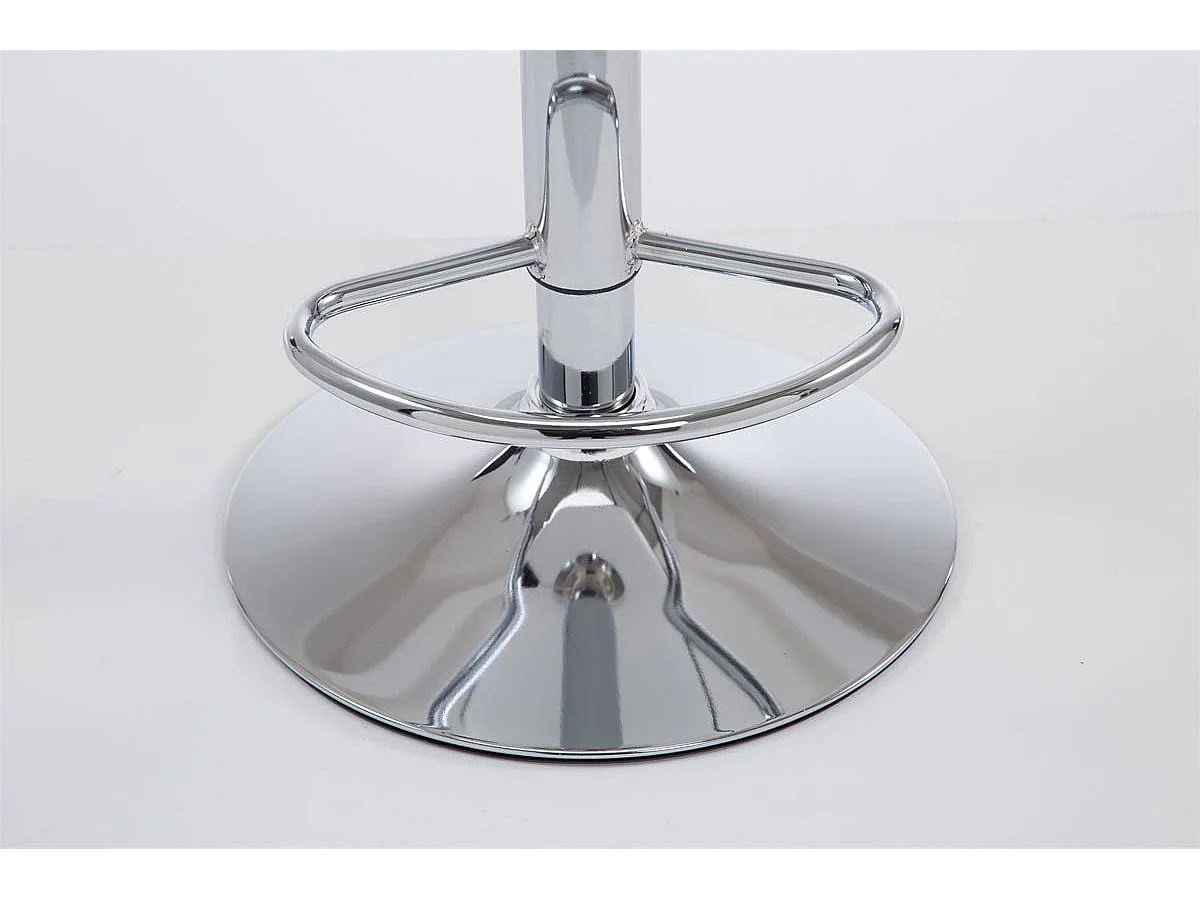 Tabouret de bar chaise métal argentée 10_0000079