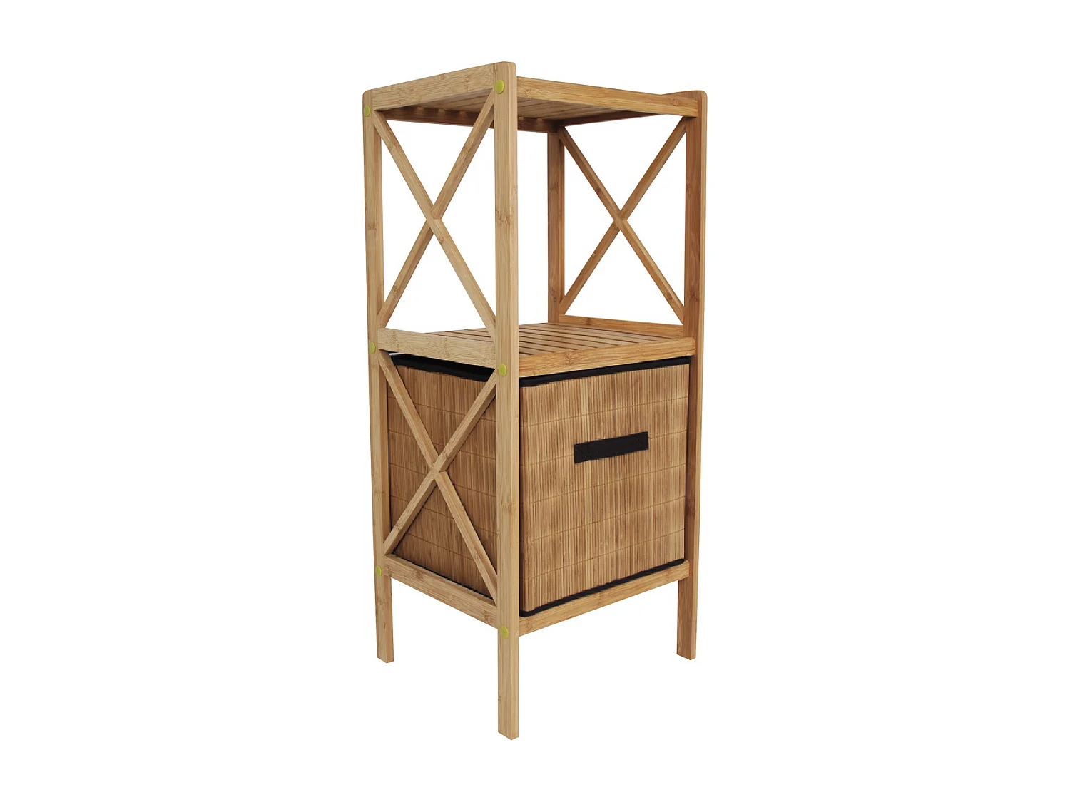 Panier de pliage de fil en bambou - MSV.