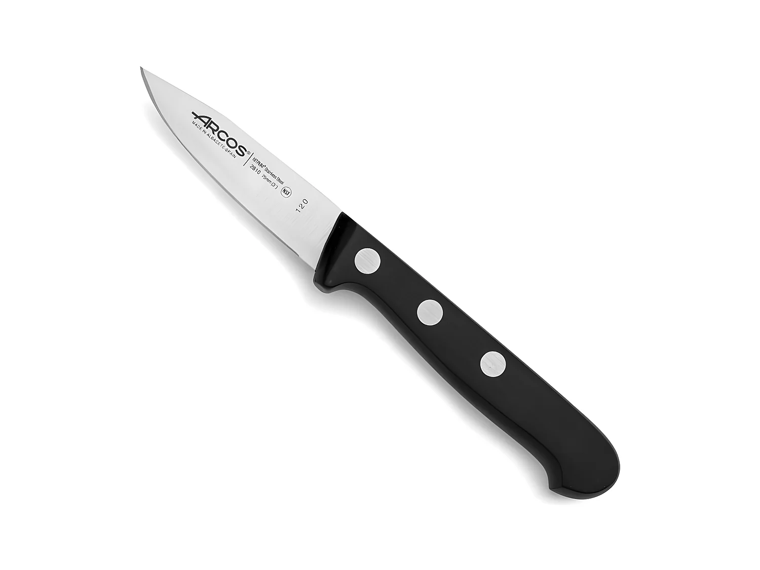 Kantoor mes Arcos Universal 75 mm Roestvrij Staal Zwart