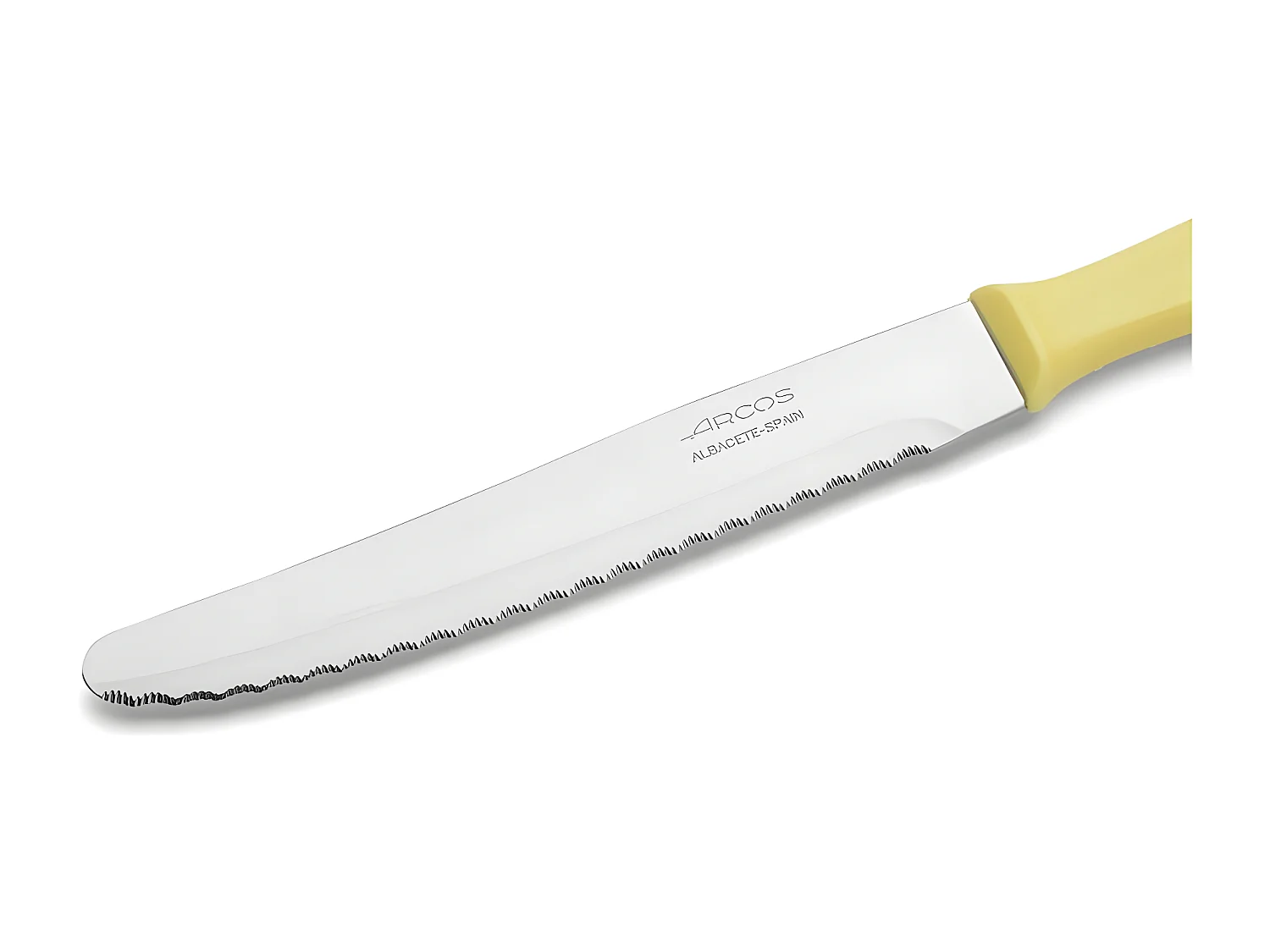 Zestaw 12 noży stołowych z nierdzewnej stali martensytycznej z odporną na wodę rękojeścią