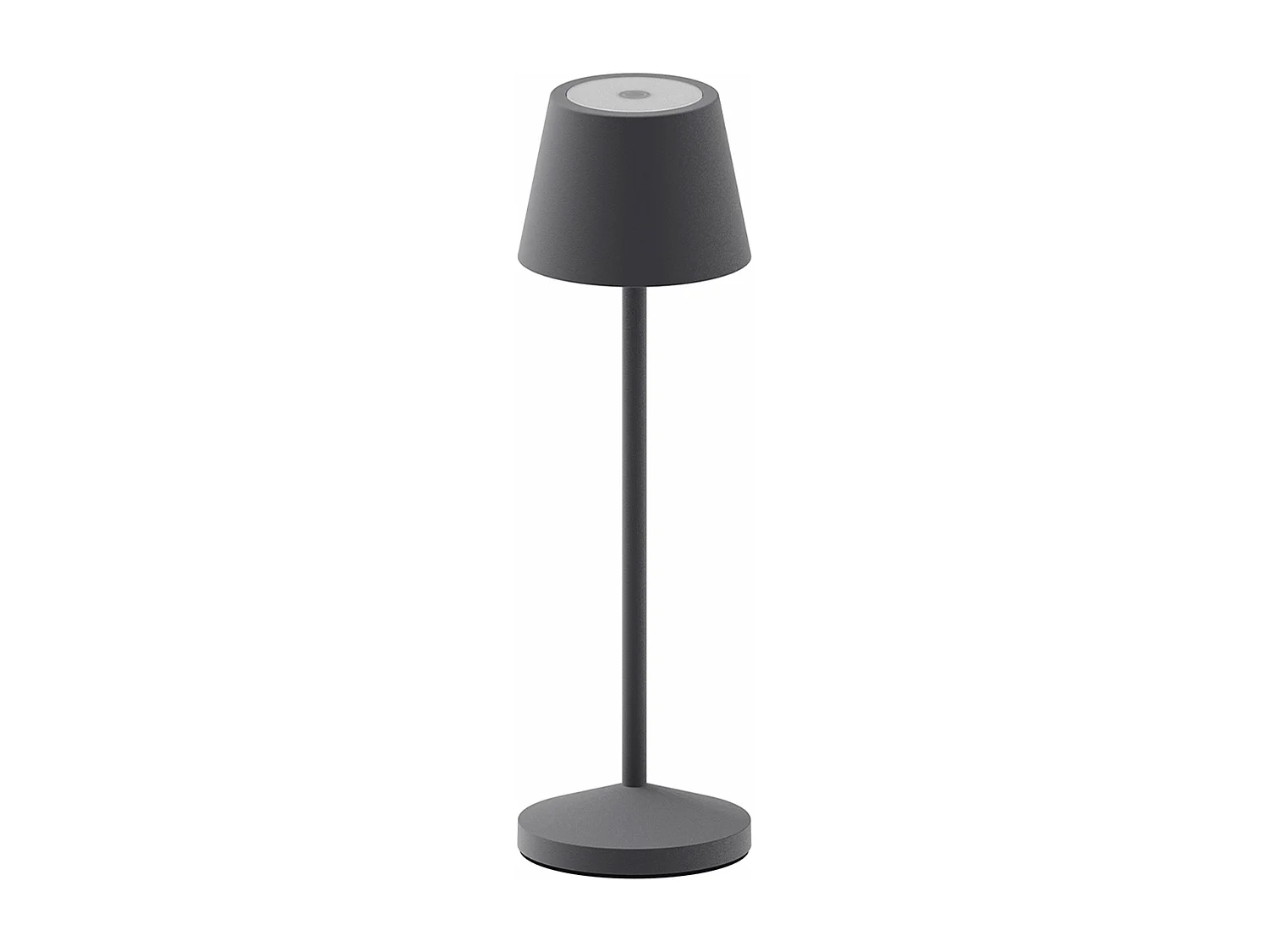 Lampe de table sans fil EMILY Gris anthracite Aluminium H25CM
