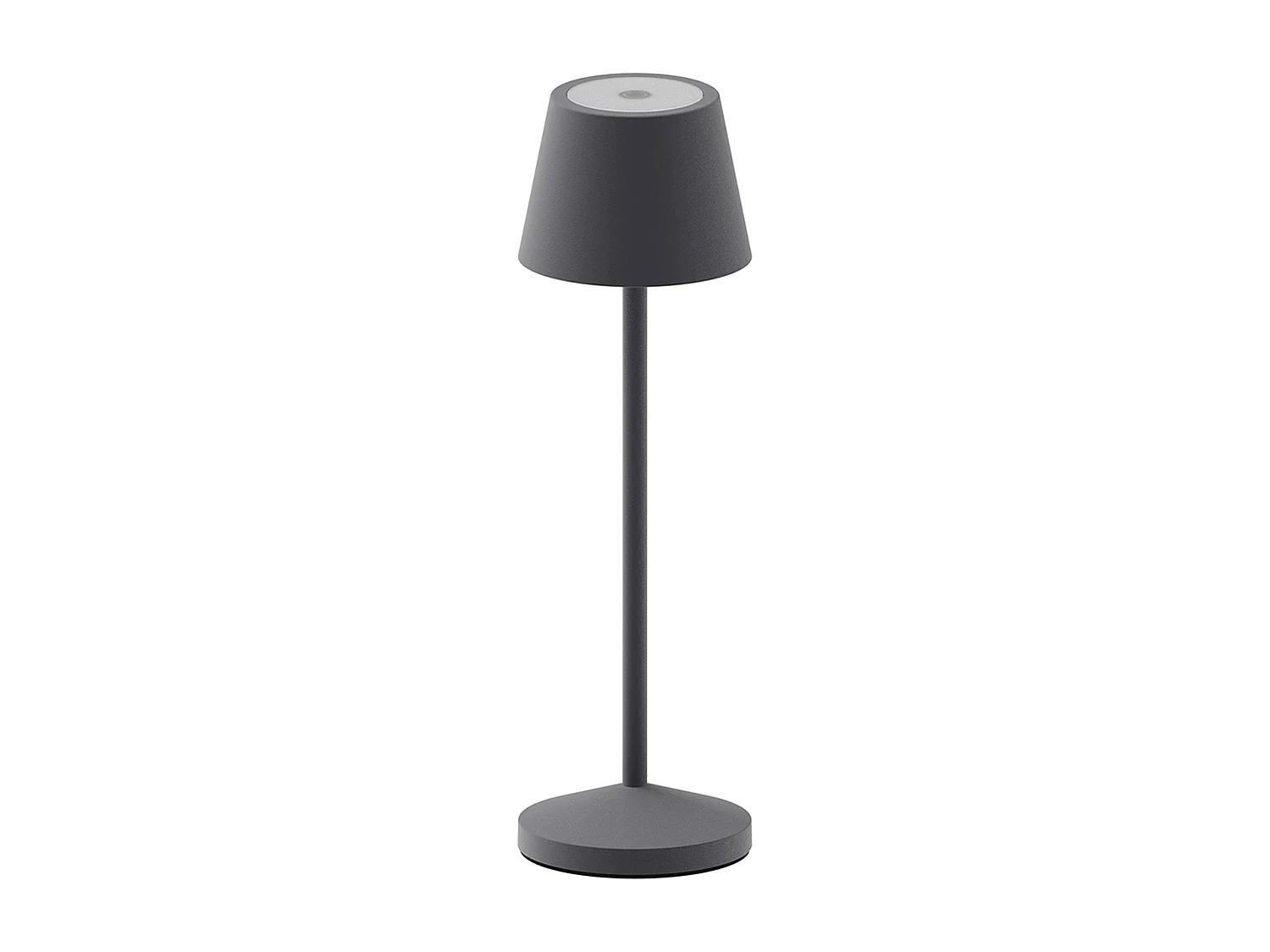 Lampe de table sans fil EMILY Gris anthracite Aluminium H25CM