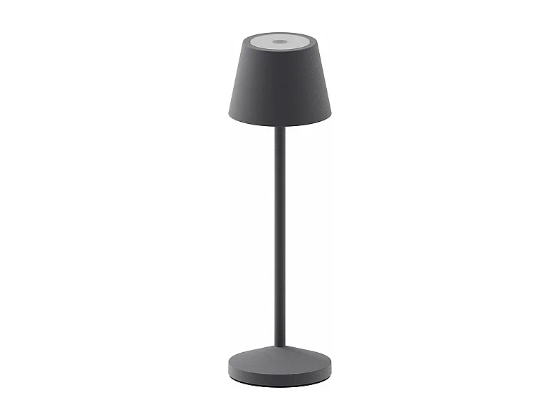 Lampe de table sans fil EMILY Gris anthracite Aluminium H25CM