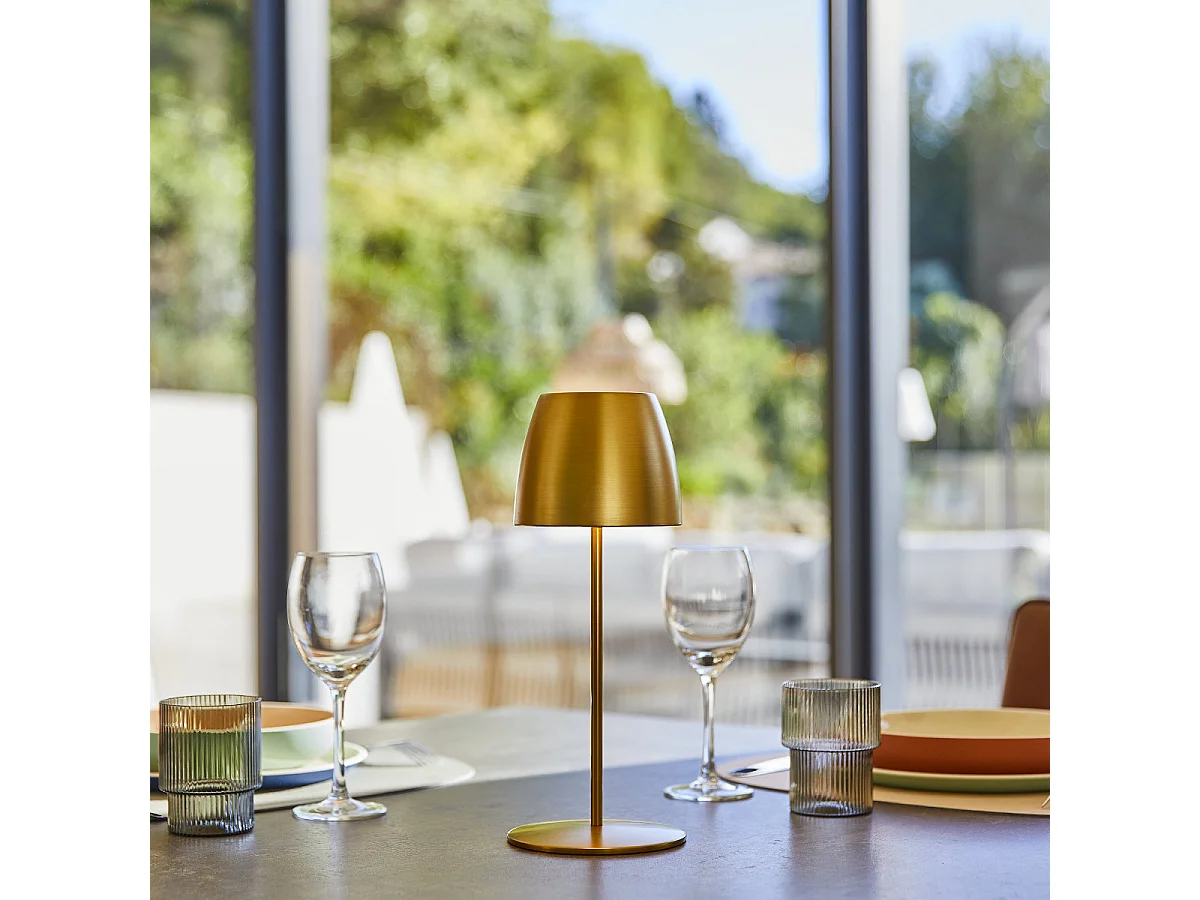 Lampe de table sans fil ORLUM Doré Aluminium H30CM