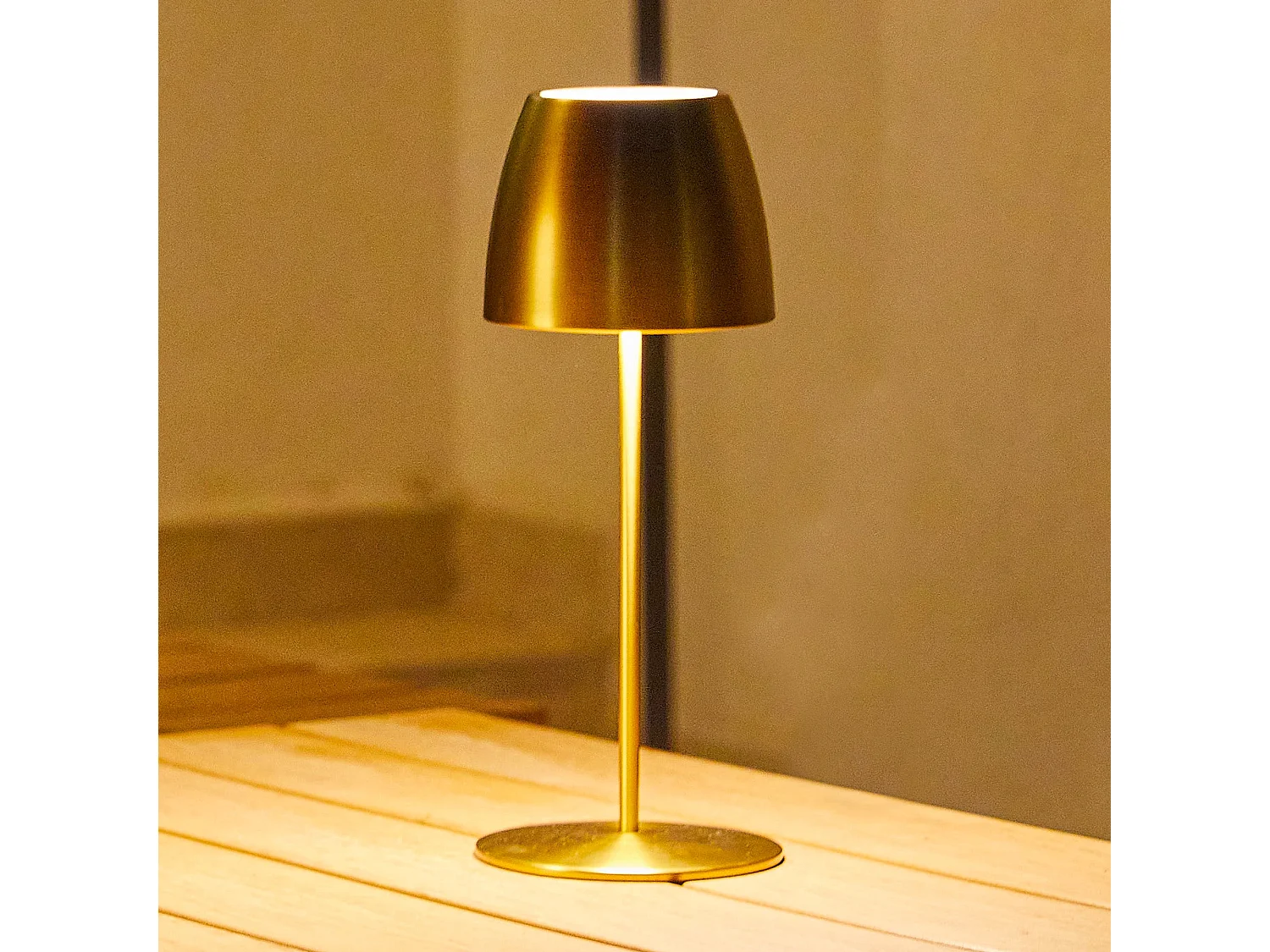 Lampe de table sans fil ORLUM Doré Acier H30CM
