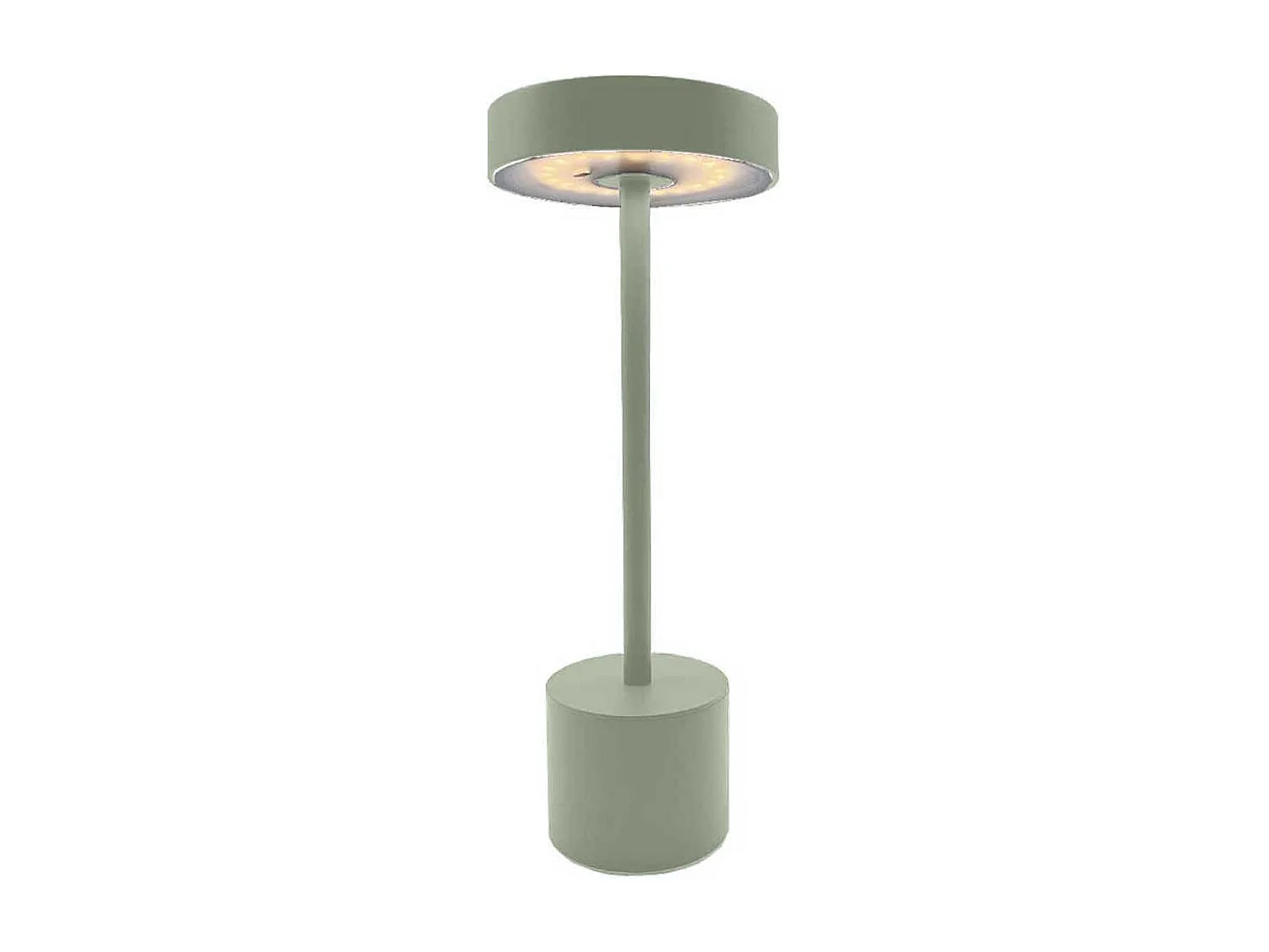 Lampe de table sans fil touch LED ROBY Vert olive Aluminium H30cm