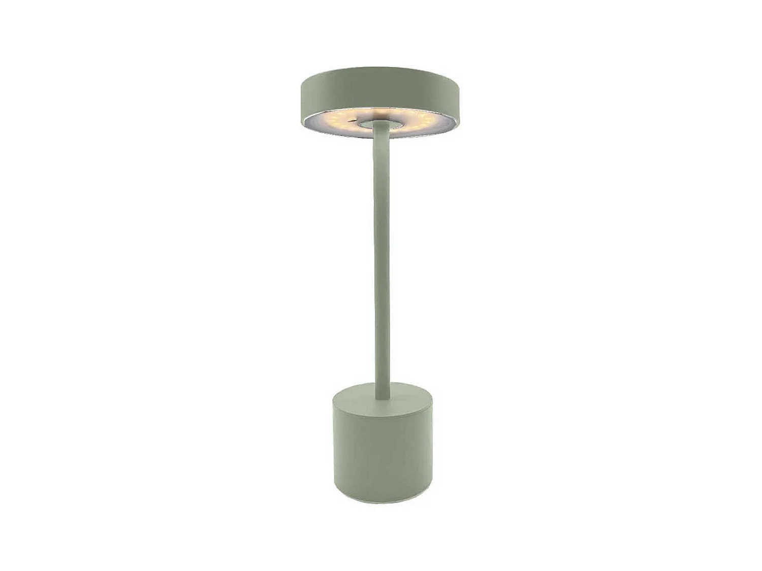 Lampe de table sans fil touch LED ROBY Vert olive Aluminium H30cm