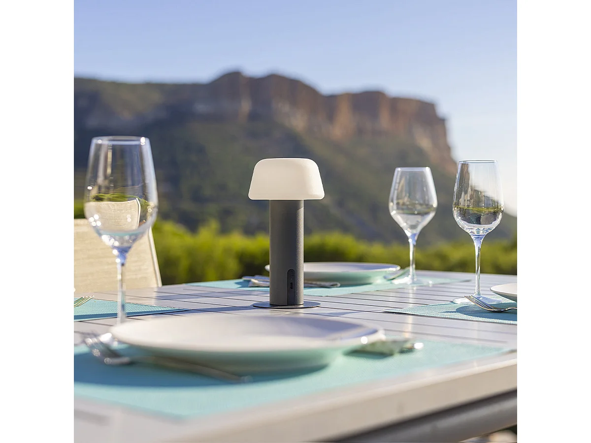 Lampe de table MALO Noir Aluminium H21 cm