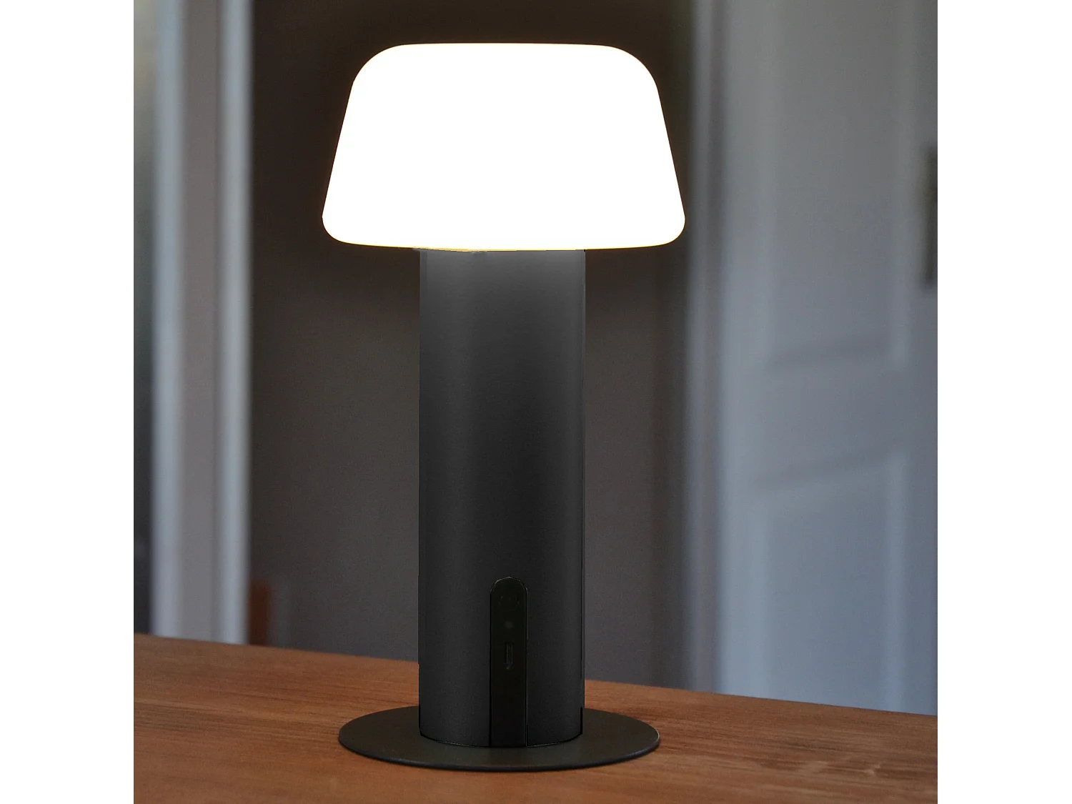 Lampe de table MALO Noir Aluminium H21 cm