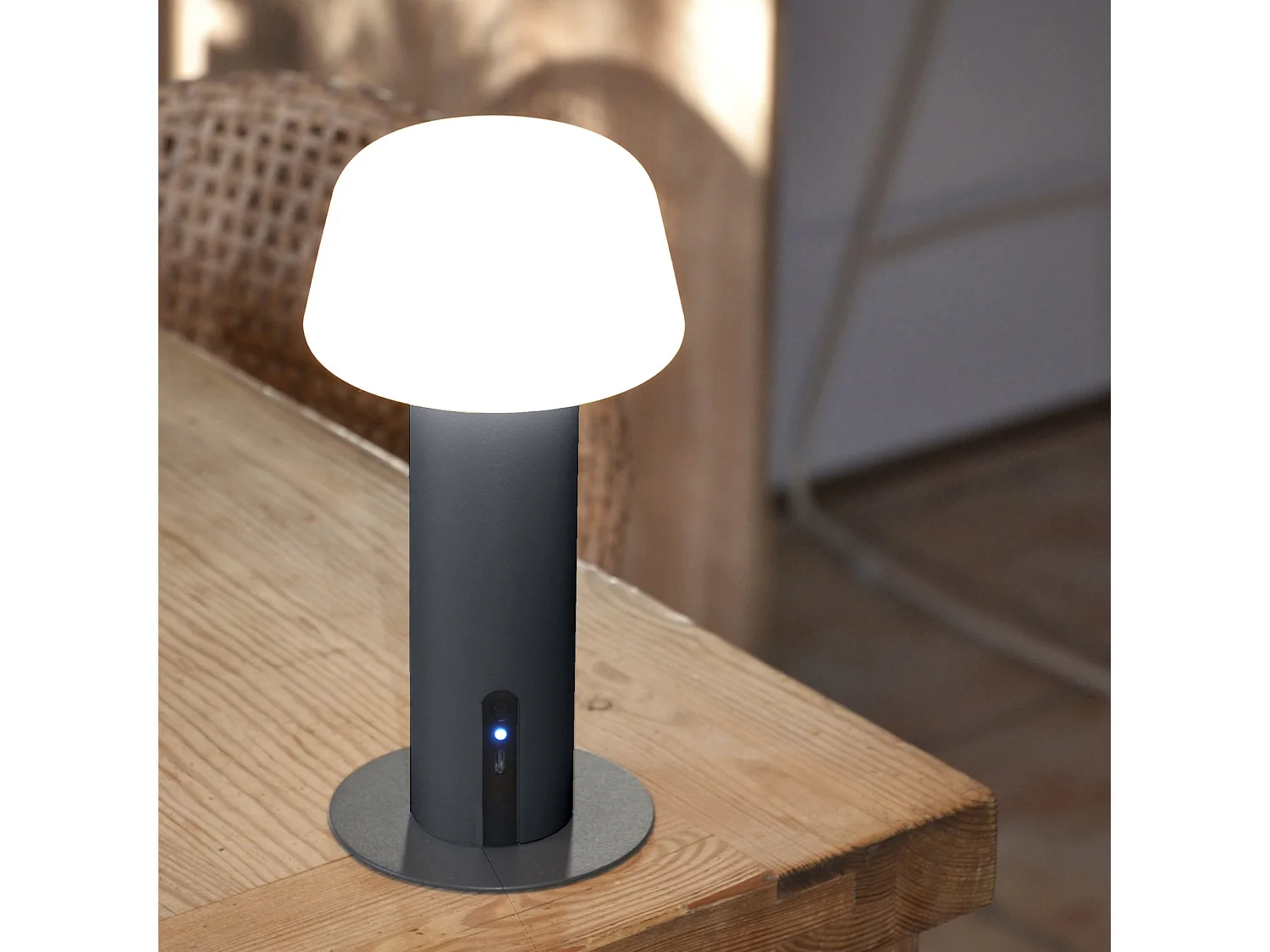 Lampe de table MALO Noir Aluminium H21 cm