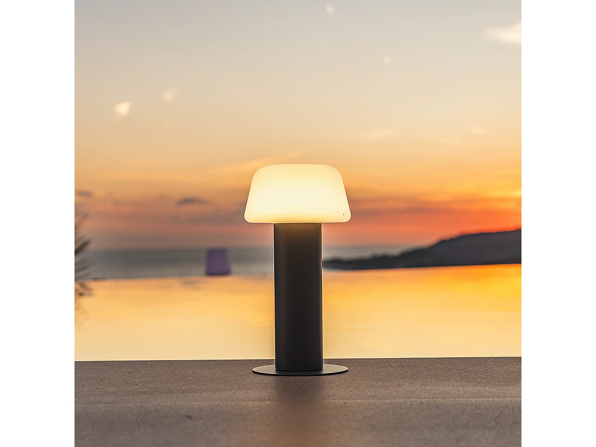 Lampe de table MALO Noir Aluminium H21 cm