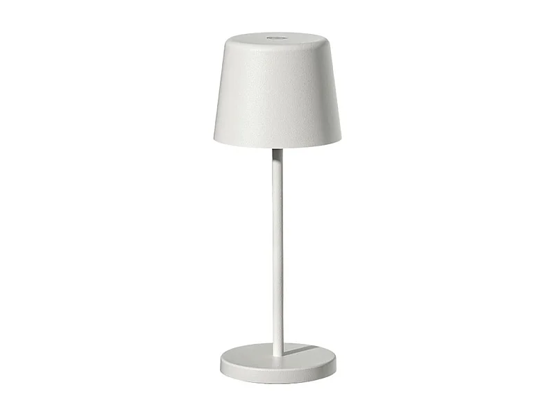 Mini lampe de table KELLY MINI Blanc Aluminium H22cm