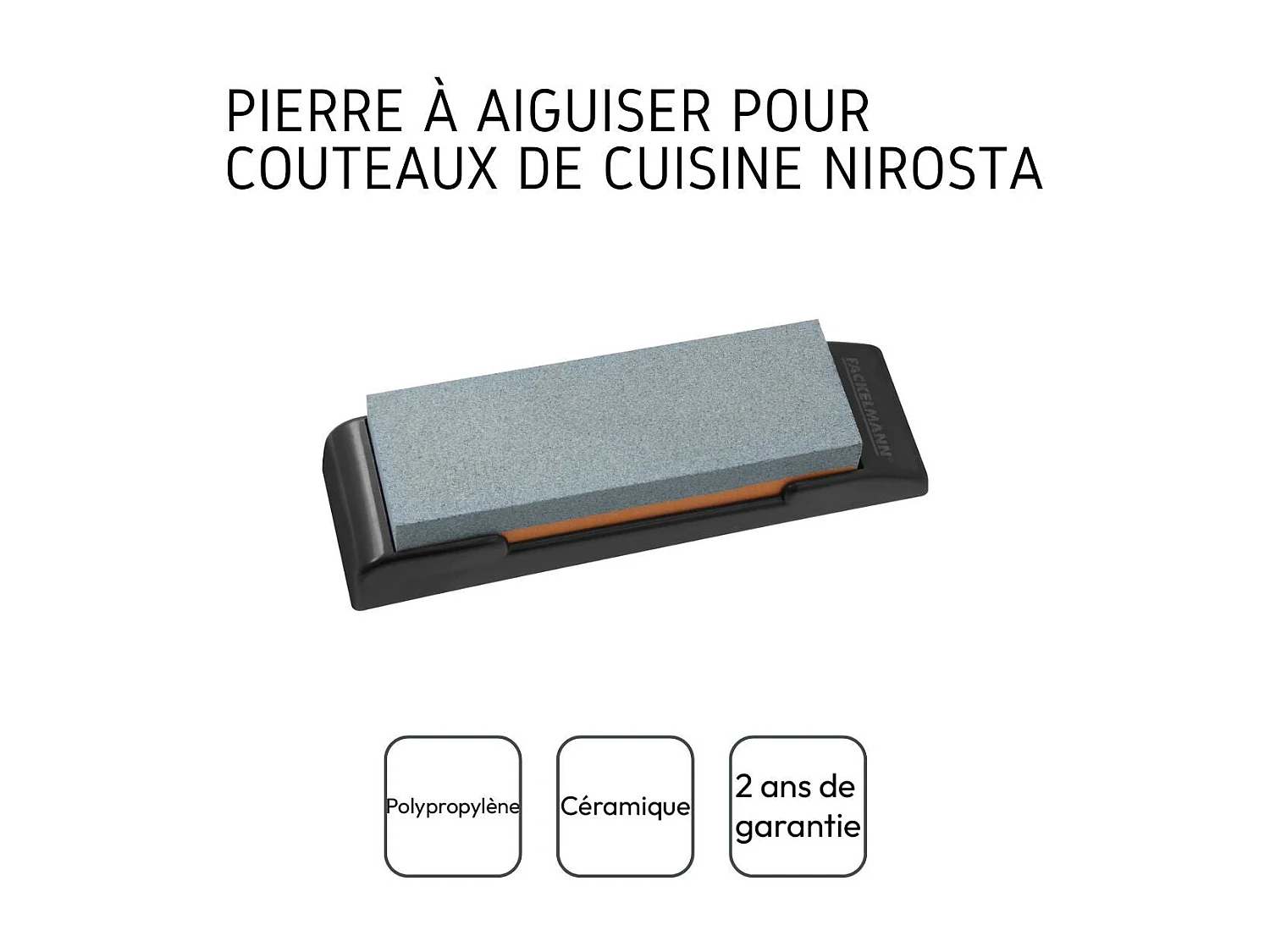 Pierre à affuter les couteaux de cuisine Nirosta
