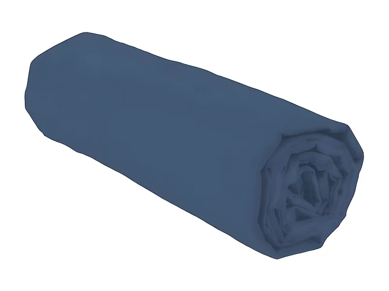 Set van 2 Vierkante Kussenslopen 63x63 cm 100% Katoen Blauw