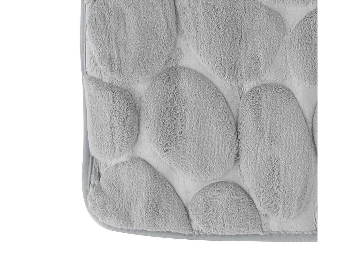 Piédras gris de tapis en mousse 50x80 cm