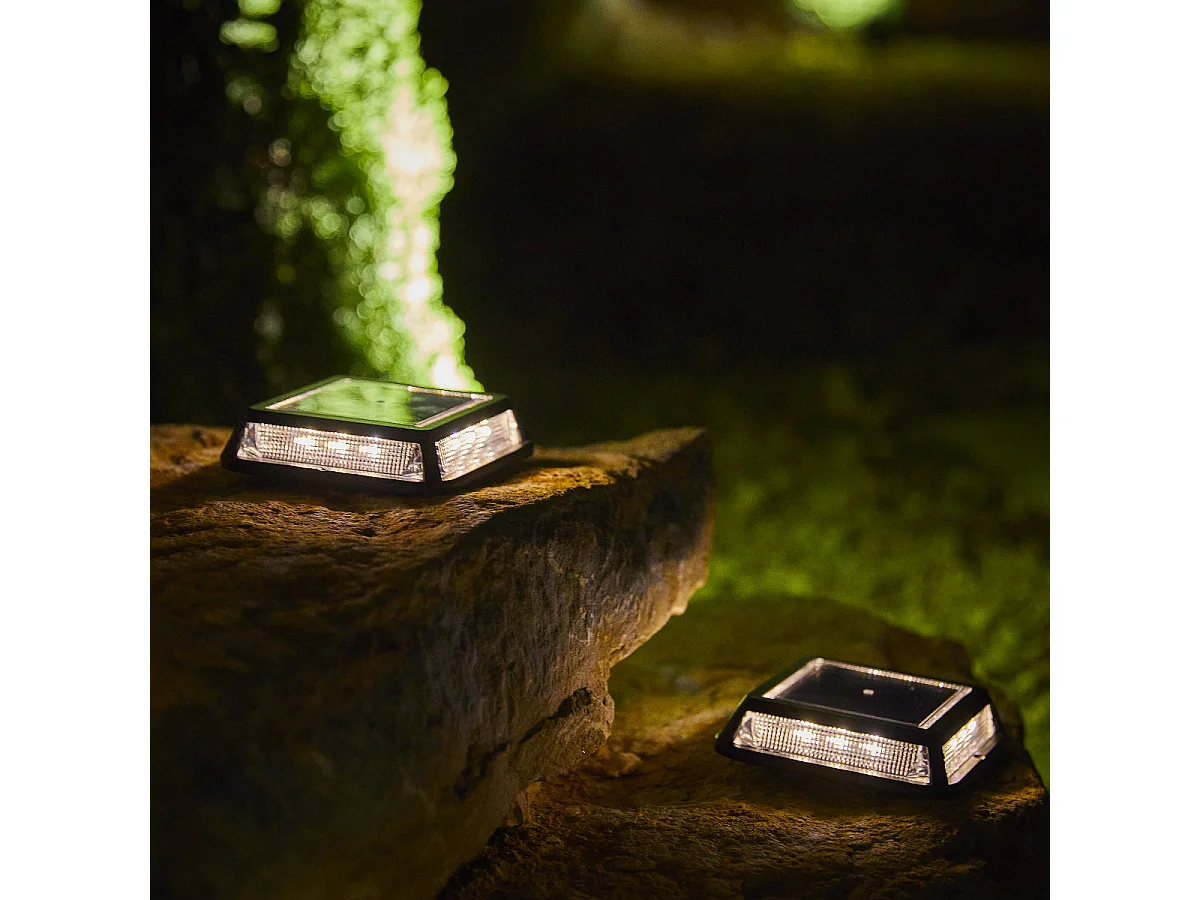 8 Balise solaires carrées QUADRY 12cm 60LM