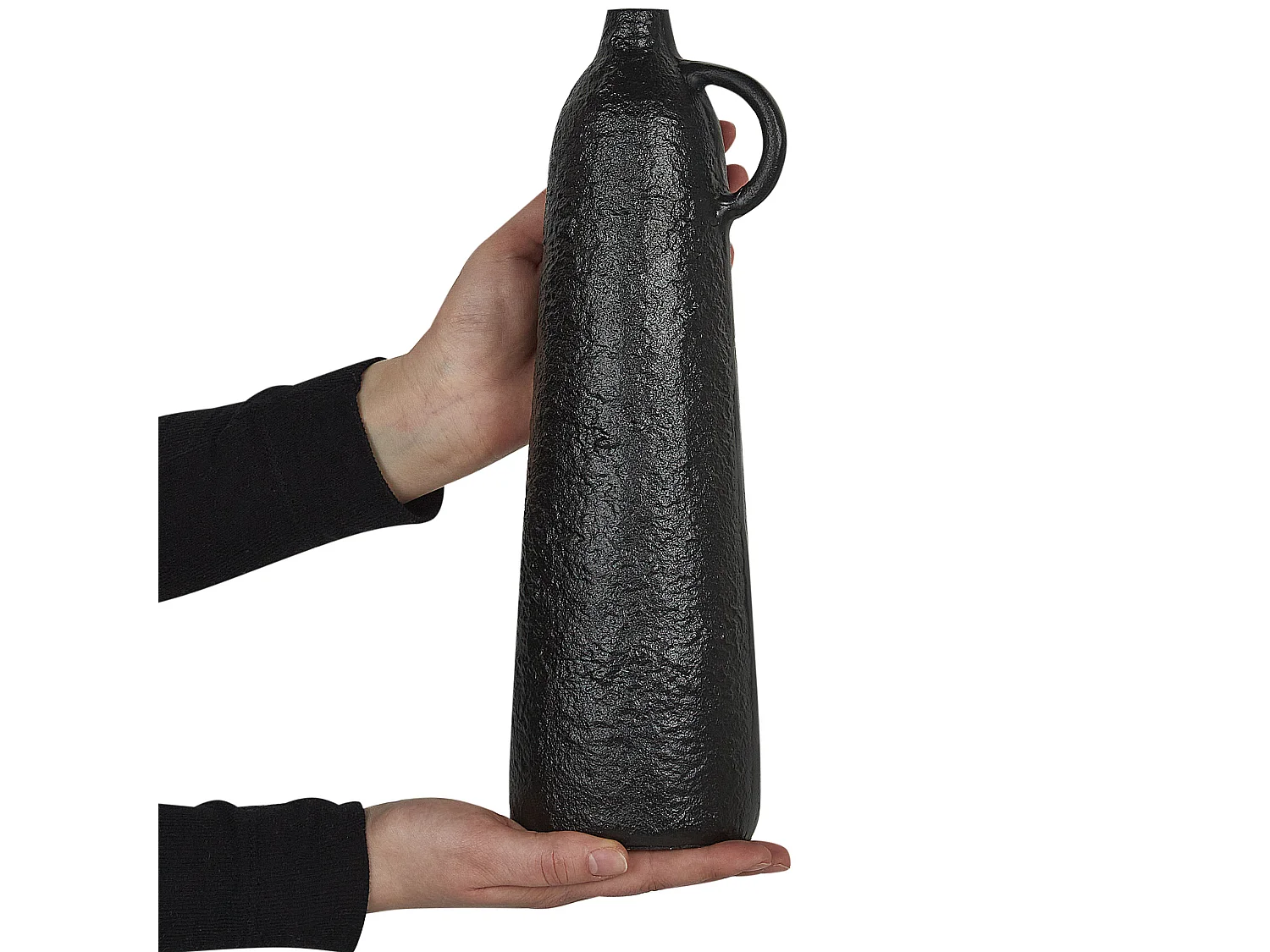 Vase décoratif MARKHA Métal 33 cm Noir