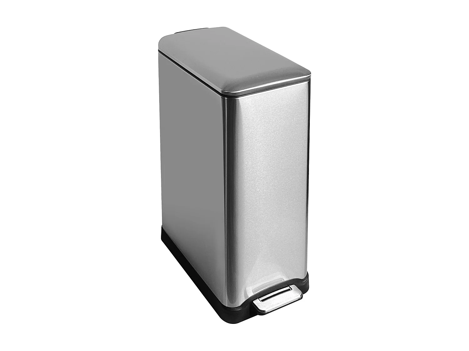 Poubelle de cuisine tri sélectif EDGE Argent Acier inoxydable 50L