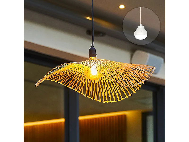 Suspension nomade LAIA Bois bambou D50CM