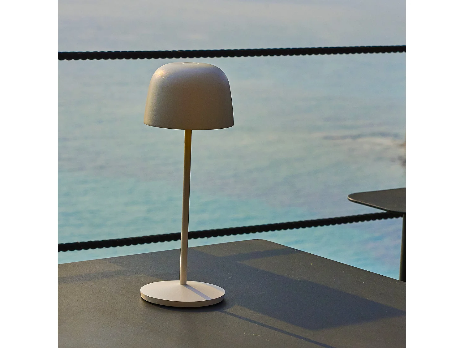 Lampe de table sans fil SOPHIA Blanc H28cm