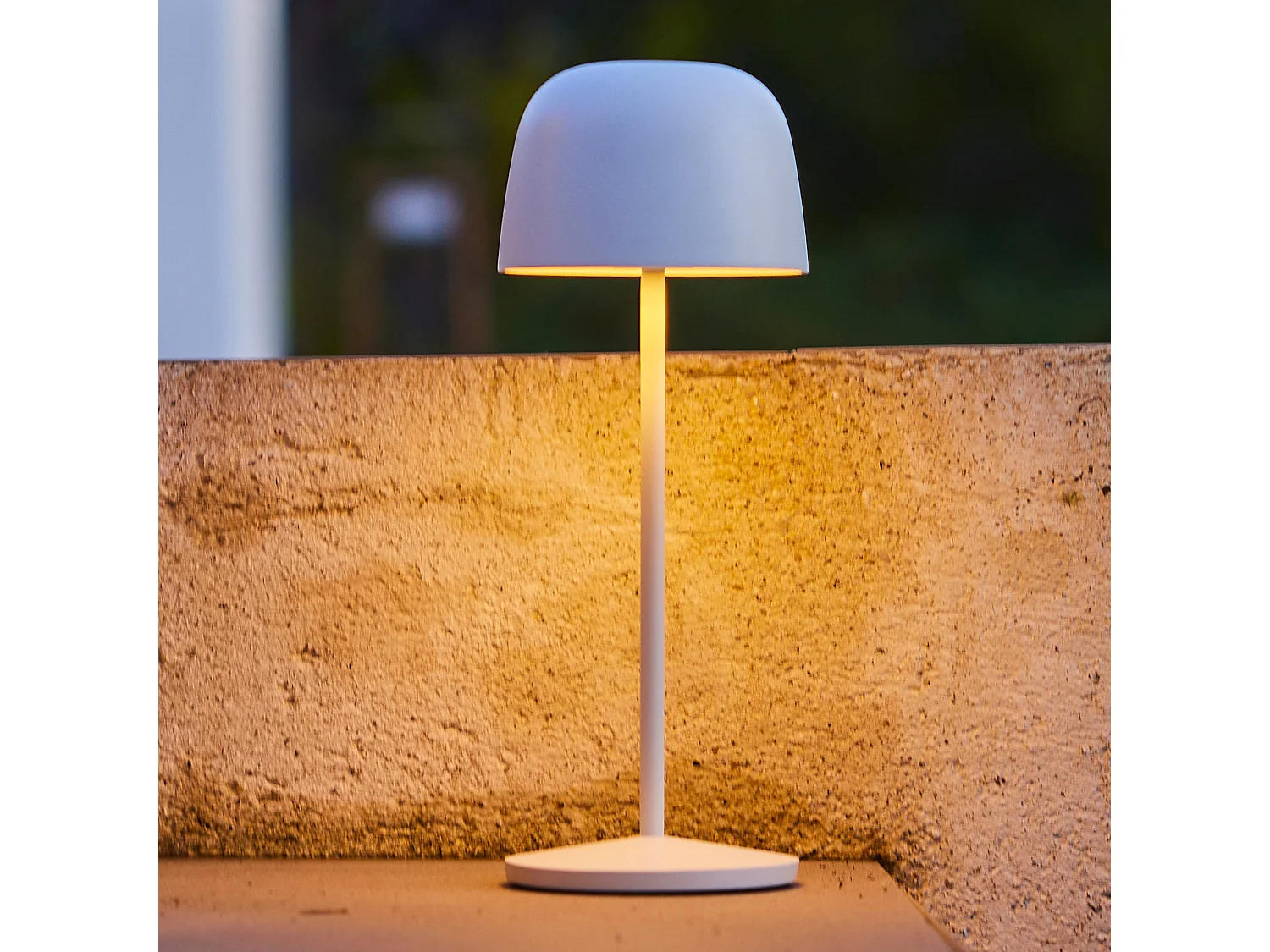 Lampe de table sans fil SOPHIA Blanc H28cm