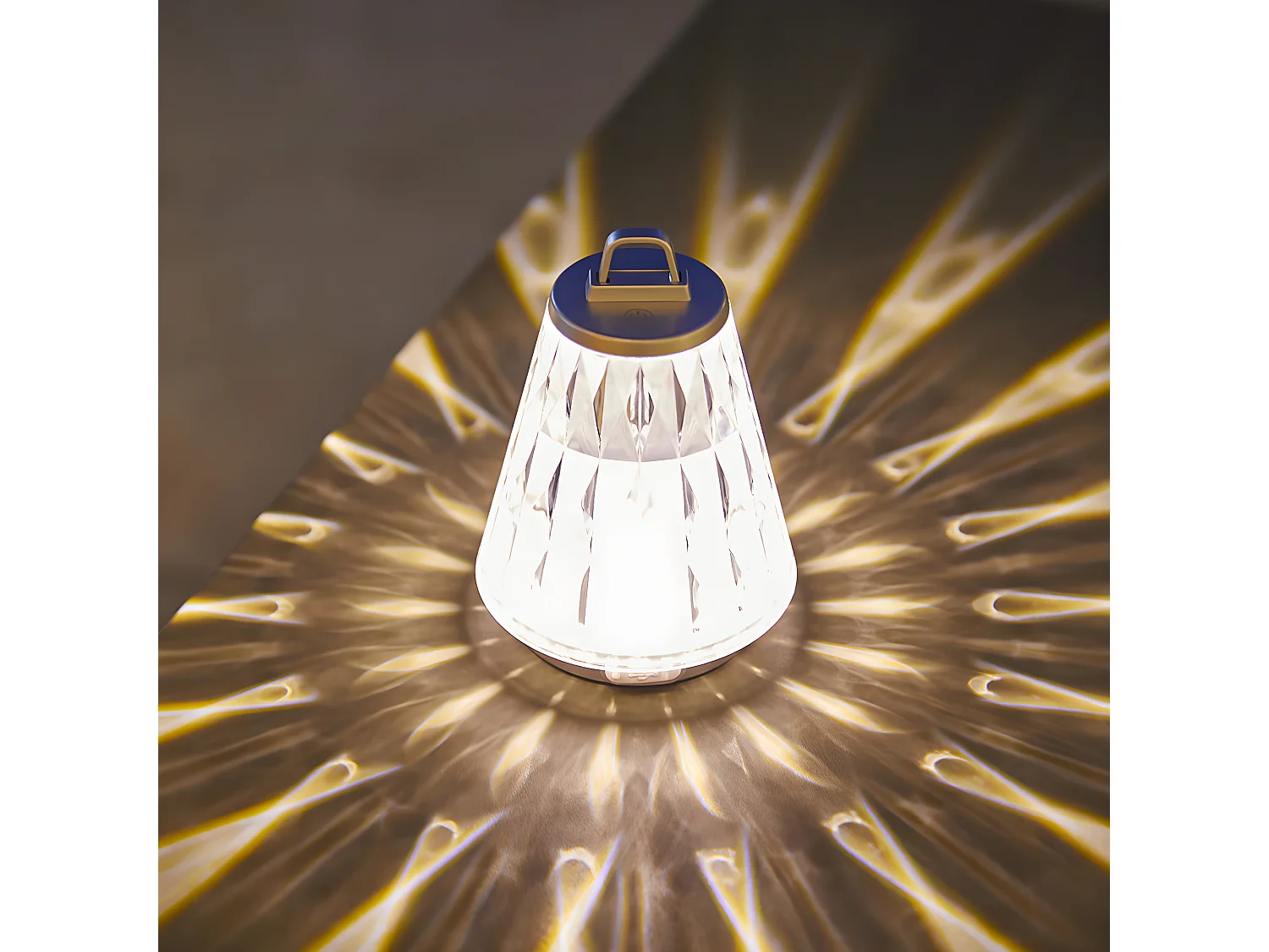 Lampe de table GLOWY Gris Plastique H16cm