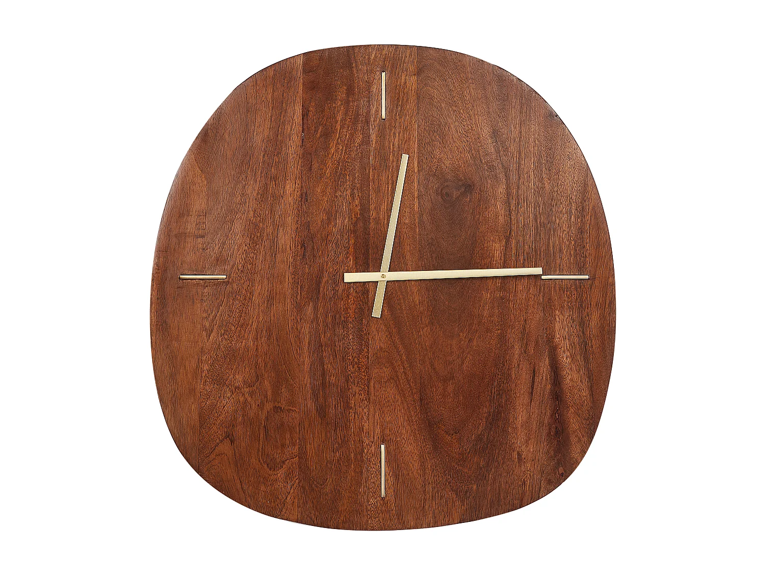 Horloge murale TAPTI 60 cm Bois de manguier Marron foncé