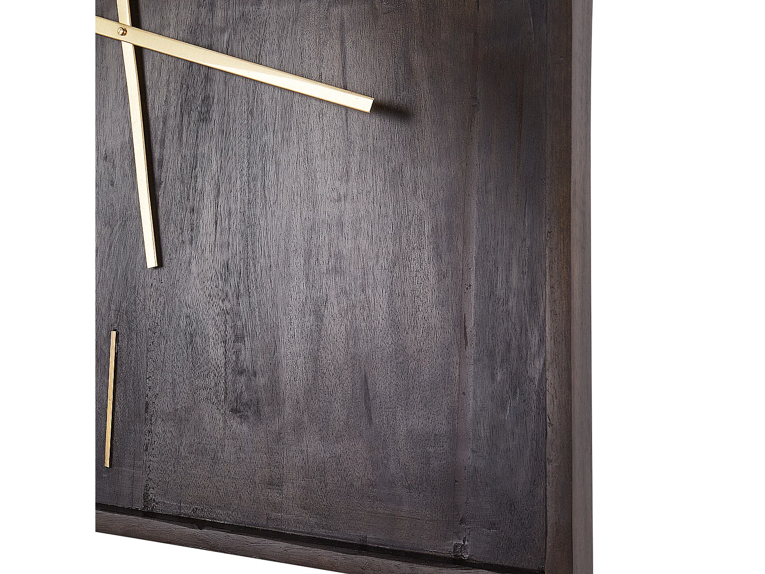 Horloge murale JAMUNA 61 cm Bois de manguier Noir