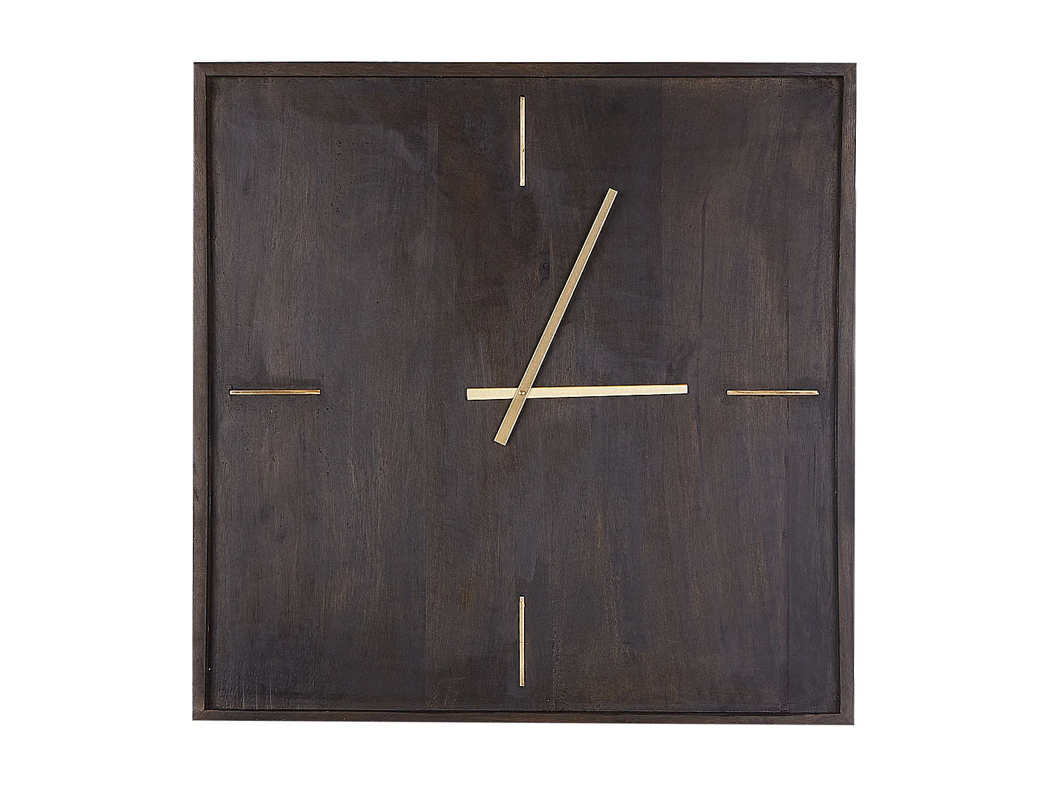 Horloge murale JAMUNA 61 cm Bois de manguier Noir