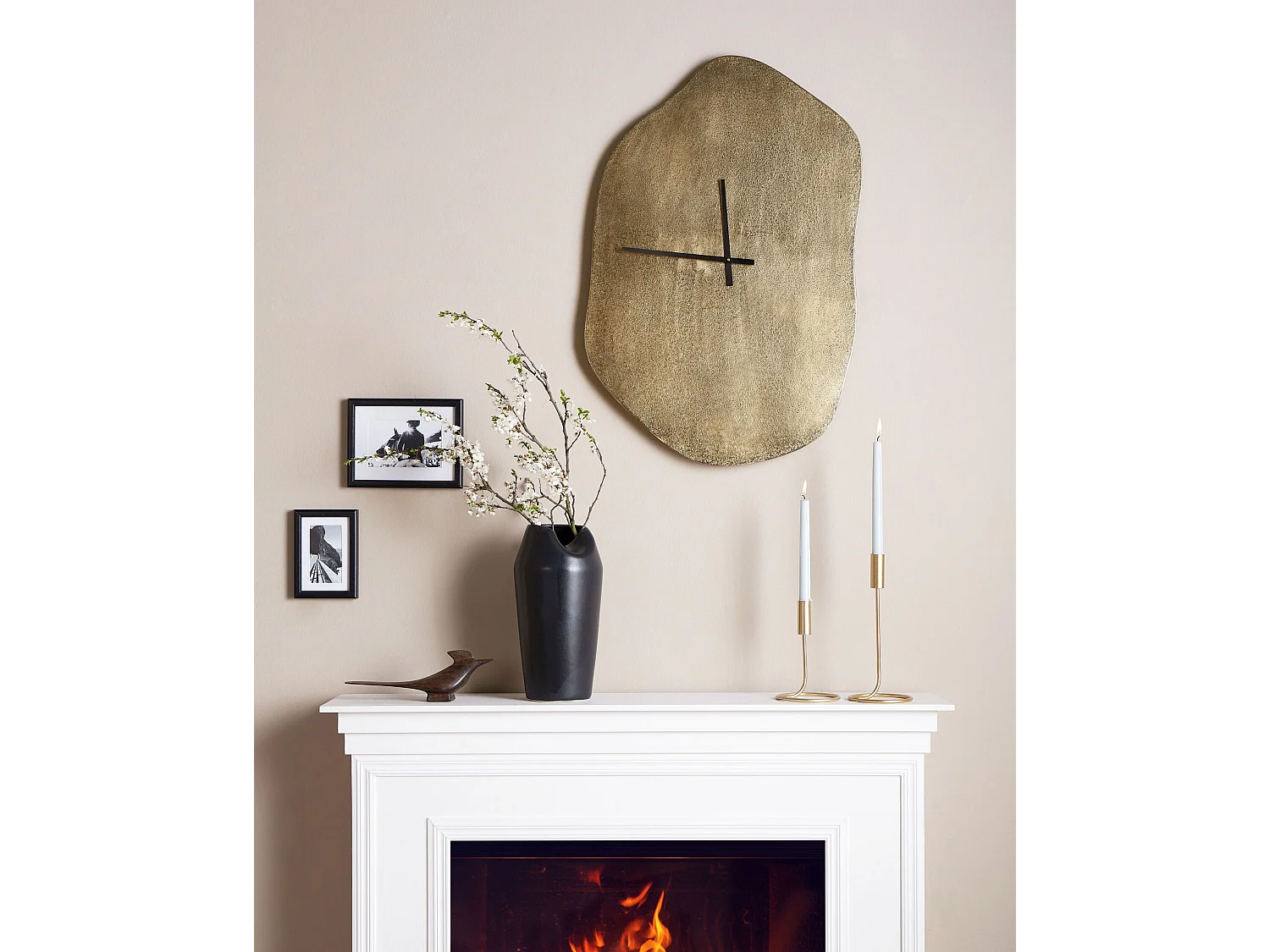 Horloge murale GANGES 50 cm Métal Laiton